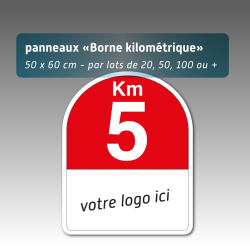 Panneau borne kilométrique personnalisé